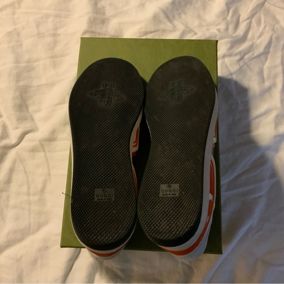 Gucci interlocking G logo leather sneakers great condition size 11G 12 US - Picture 4 of 5